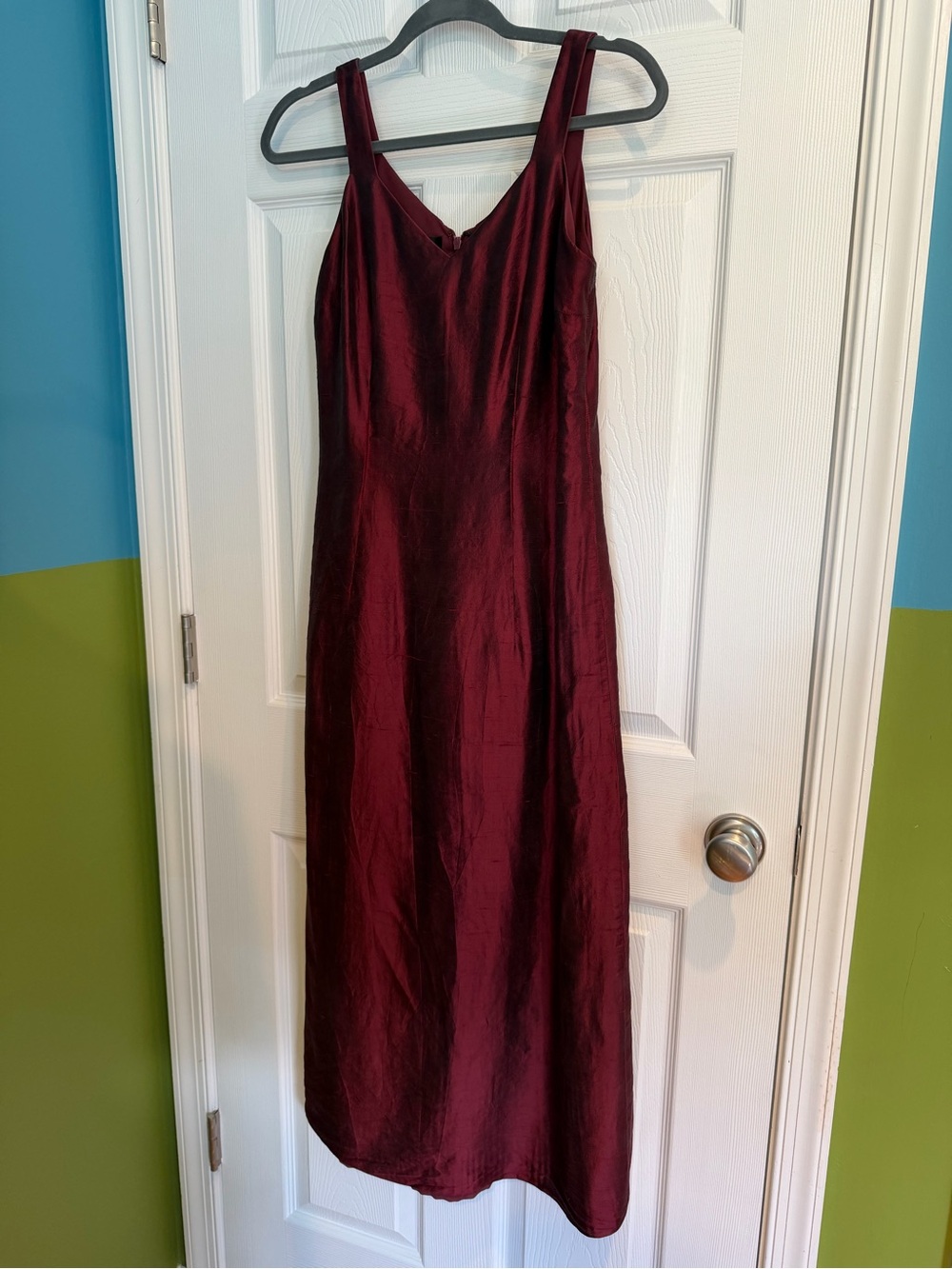 Women's Burgundy Slip Dress